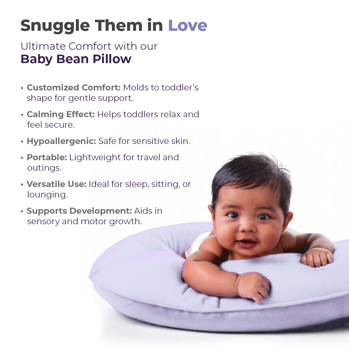 Ultimate Bean Baby Pillow