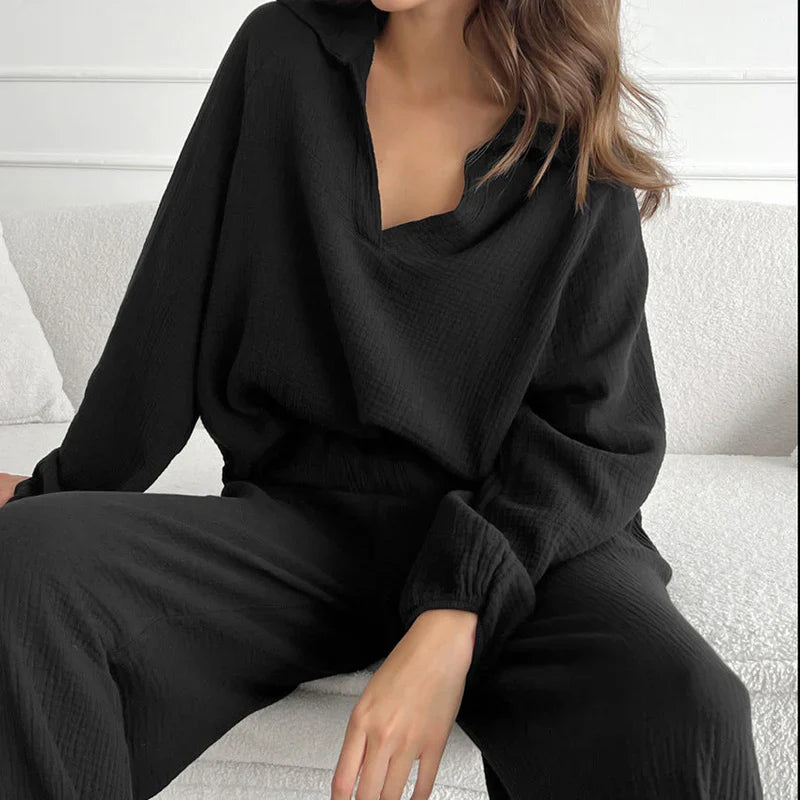 2 Piece Lounge Sets Oversize Comfortable Pyjamas Women Sleepwear